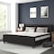 Flash Furniture King Size Black Fabric Platform Bed & Mattress HG-BM10-24-GG - alternate 1